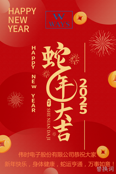 替换词2025年新年祝福